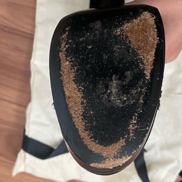 Lanvin Lace Up Oxford Heel Booties - Picture 4 of 6